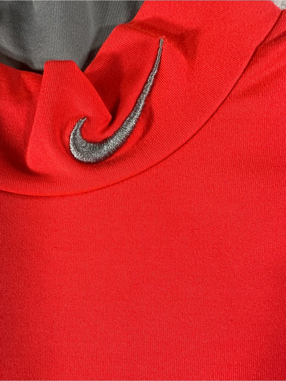 Nike Orange and Gray Long-Sleeve Performance Shirt XL